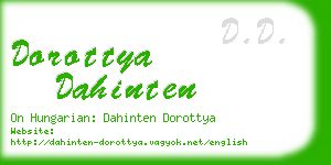 dorottya dahinten business card